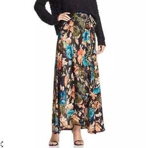 Band of Gypsies Peony Floral Wrap Maxi Skirt